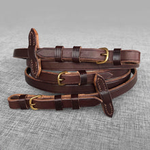 Charger l'image dans la galerie, Rênes précision avec arrêtoirs marron
