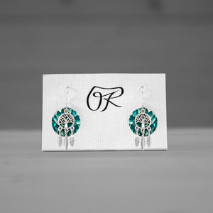 Boucles d'oreilles arbre de vie