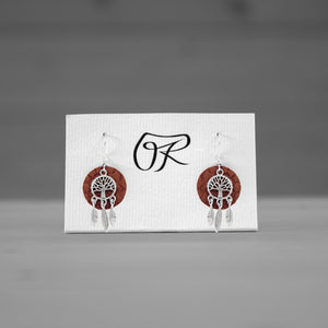 Boucles d'oreilles arbre de vie