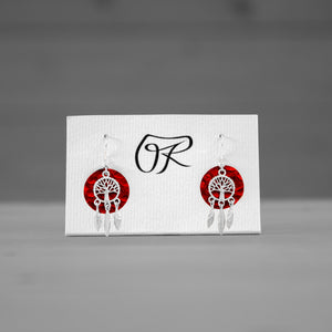 Boucles d'oreilles arbre de vie